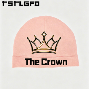 Custom Logo Printed Beanie Wholesale Bulk Pink Knit Hat With Soft Fabric <b>Winter</b> Cuffed Skull <b>Cap</b> Manufacturer - Product Image 1