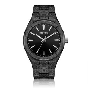 Montre pour homme de style <span class=keywords><strong>Paul</strong></span> Rich de la marque DIFFUL, cadran à aiguilles en acier inoxydable, quartz noir givré lumineux, tendance business, MOQ 1 pièce - Product Image 5