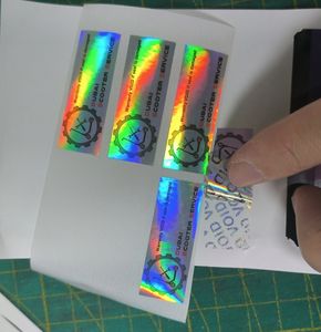 Fabricante de China adhesivo personalizado impermeable vacío pegatina holograma - Product Image 2