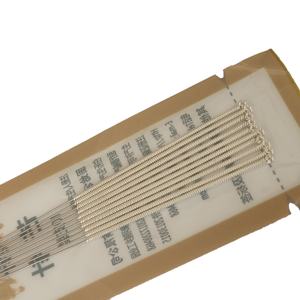 Quanhe เข็มฝังเข็มยาวด้ามจับทำจากเงินเจ็บปวด100ชิ้นเข็มฝังเข็มแบบแห้ง - Product Image 4