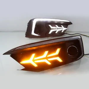 Gobison 12V Led Drl Dagrijverlichting Voor Honda Civic Gog Lamp 2019 2020 Mistlampen