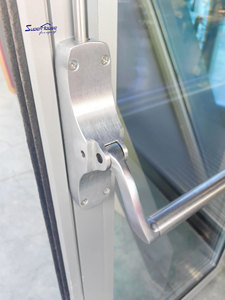 Telaio per <span class=keywords><strong>Porta</strong></span> Commerciale a Battente in Alluminio e Vetro, <span class=keywords><strong>Porta</strong></span> Esterna di Alta Qualità Resistente agli Urti per Negozi - Product Image 4
