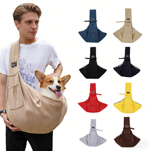 Sac de transport pliable de luxe pour animaux de compagnie, sac à bandoulière mains libres pour petits chiens et chats, confortable pour les voyages et les sorties - Product Image 1
