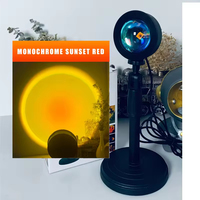Lampu Proyeksi Senja Pintar Aluminium Putih Modern RGB 16 Warna LED USB APP/Remote/Kontrol Rotasi 360 Derajat untuk Hotel/Pesta