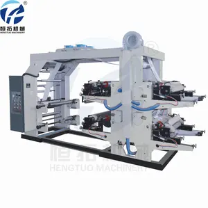 Флексографская печатная машина для пластиковых пакетов шириной 600 мм, четыре цвета