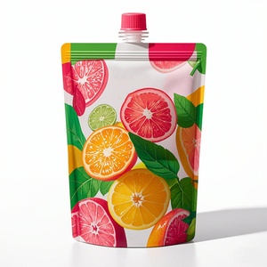 Bolsa Doypack de Plástico Reutilizable Personalizada con Boquilla, 200-250 ml, Impresa, de Grado Alimenticio, para Envasado de Bebidas y Alcohol - Product Image 3