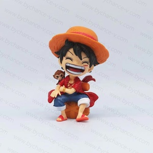 Distributeur automatique de jouets : Article très prisé – Figurine en plastique adorable <span class=keywords><strong>Luffy</strong></span> souriant, boîte mystère, jouet tendance, figurine de collection manga japonais très populaire - Product Image 3