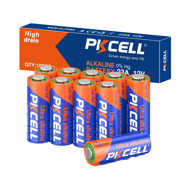 PKECLL 5-Pack 23A 12 Volt Alkaline Battery A23 for Garage Door Openers Ceiling Fan Remotes Doorbells