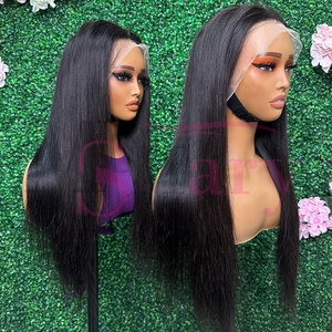 Peluca Frontal de Encaje Transparente y HD, Cabello Virgen, Proveedor de Pelucas, Cabello Indio Crudo, Extensiones de Cabello Humano en Paquetes - Product Image 4