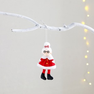 Colgante de Peluche Personalizable de 30 cm con Diseño de Santa Claus y Abuela, Muñeco de Peluche Creativo para Decoraciones Navideñas y Festivales - Product Image 3