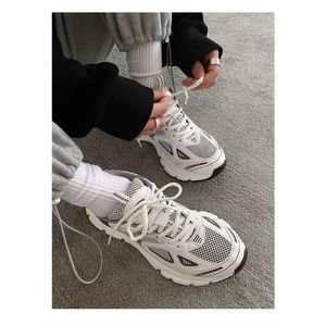 Superbes baskets épaisses pour hommes et femmes, chaussures de sport à semelle épaisse pour filles, chaussures décontractées vert vif, chaussures de papa tendance, chaussures féminines - Product Image 5