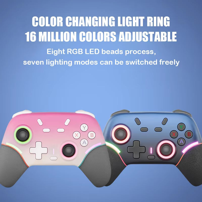 ORANGLES S X9 RGB Wireless Game Controller | 2.4G + Bluetooth 5.0 Dual-Mode Gamepad with LED Joystick, Compatible with Android/iOS/PC/Switch Mobile Phone – Game Joystick (Kuwait) - full product showcase - displaying specifications - Image 5 of 6 | adapts to any space | S X9 RGB Wireless Game Controller | 2.4G + Bluetooth 5.0 Dual-Mode Gamepad with LED Joystick, Compatible with Android/iOS/PC/Switch Mobile Phone – Game Joystick (Kuwait) deal New Jersey | Free Shipping ORANGLES