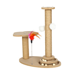 Krabpaal Klimrek met duurzaam spindelsysteem, kraboppervlak van hennep met krasbestendige achterkant, speeltje voor katten - Product Image 4