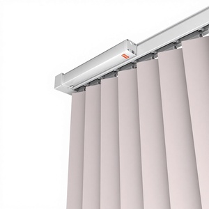 Voice <b>Control</b> Smart Motorized Modern Plastic Fabric Vertical Dream Curtain Blinds - Product Image 3