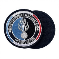 Patchs brodés en chenille écologiques de haute qualité, personnalisables, colorés, à coudre, badges logo personnalisés, forme de fleur pour chapeau de football