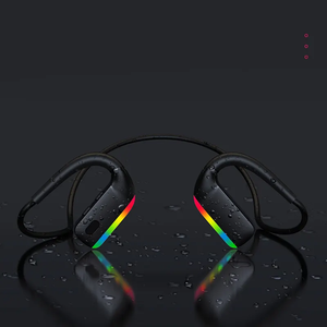 Nouveau Design A10 casque à Conduction osseuse Sport stéréo métal basse écouteur sans fil Air Conduction osseuse casque avec lumières rvb - Product Image 2