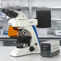 Upright Fluorescence Microscope with Digital Camera High Definition 360 Rotatable Viewing Head for Lab Research