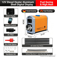 Taşınabilir Dizel Hava Isıtıcı 5KW 8KW Araç Kabin Isıtması Kamyon Tekne Karavan Hızlı Isıtma Sistemi