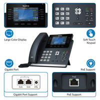 SIP-T46U Profesyonel Gigabit IP Telefon 16 SIP Hattı 4.3" Renkli Ekran Çift USB PoE İş VoIP 2.4G/5G Çift Bantlı