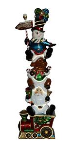 Père Noël/renne/bonhomme de neige superposés avec 16 lumières et 14 bandes lumineuses - Product Image 2