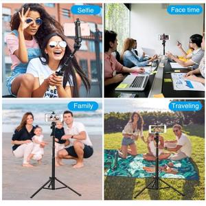Trépied en alliage d'aluminium extensible transfrontalier de 1.6m pour Bluetooth Selfie Stick pour GoPro Phone <span class=keywords><strong>Action</strong></span> Camera <span class=keywords><strong>Photo</strong></span> Studio - Product Image 4