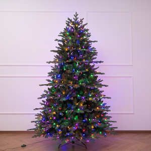 PE Mixed PVC LED Lighted Christmas <b>Tree</b> Remote Control Safety Voltage Eco-Friendly Material Dense <b>Branches</b>-Christmas Mall Scene - Product Image 3