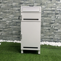 Boîte aux lettres extérieure en acier inoxydable avec revêtement en poudre, autoportante, étanche et antivol pour la livraison de colis
