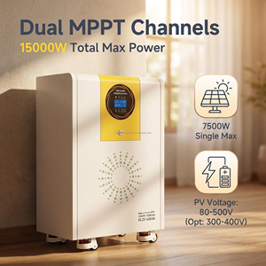 อินเวอร์เตอร์ไฮบริดออลอินวัน 12kW 32kWh พร้อมระบบแบตเตอรี่ LiFePO4 ตัวควบคุมการชาร์จพลังงานแสงอาทิตย์แบบ MPPT จ่ายไฟแบบ Pure Sine Wave - Product Image 2