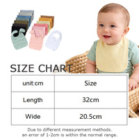 Bavoirs pour bébé en coton biologique double couche, motif adorable, bavoir pour bébé, logo personnalisé, pour bébés garçons et filles