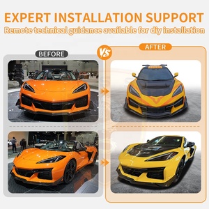 Capó Delantero Estilo ZR1.2 de Fibra de Carbono Húmeda para <span class=keywords><strong>Chevrolet</strong></span> Corvette <span class=keywords><strong>C8</strong></span> Z06, Accesorios para Automóviles, Piezas de Auto - Product Image 2