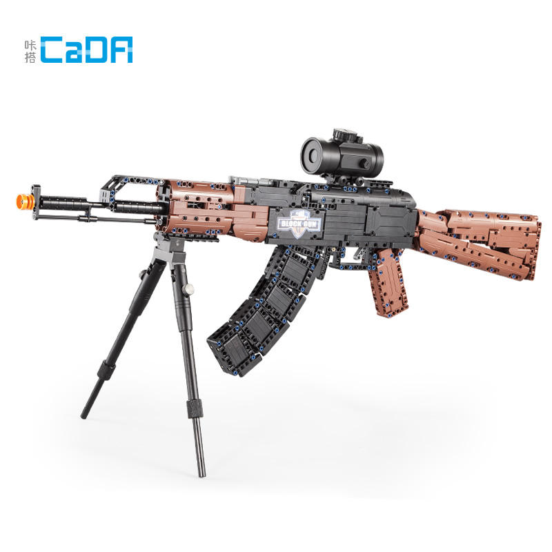 アサルトライフル AK47 TikTokインスパイアされたCada C61009 AK-47軍用おもちゃ銃