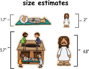 Regalo religioso personalizar niños cristianos juguetes educativos Navidad Belén fieltro historia bíblica tableros de franela - Product Image 3