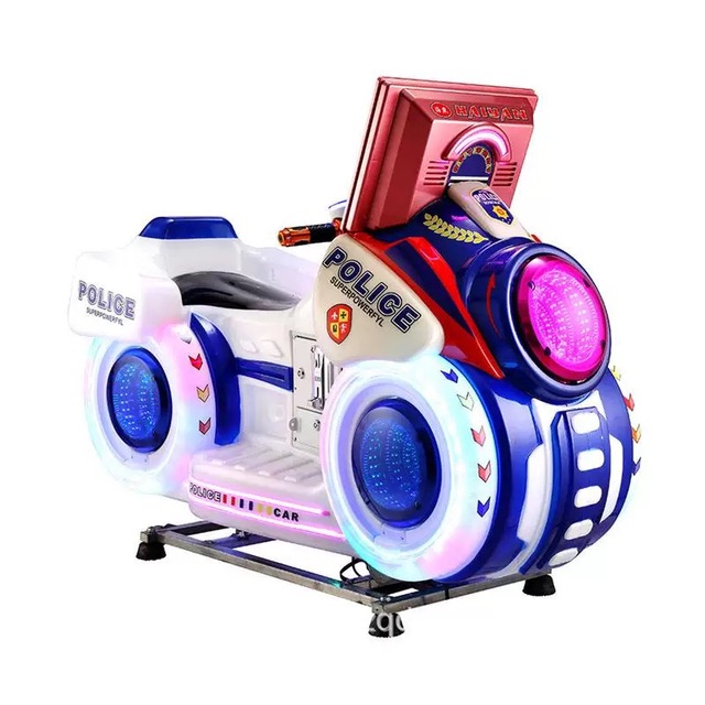 Ride-on Car Coin Operated Games Kids Motor Swing Machine Racing Simulator Video Game with Music 1 Year Warranty for Indoor Play