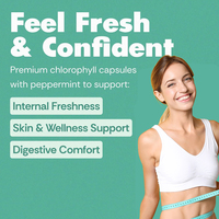 Cápsulas de Suplemento Dietético con Extracto de Clorofila Natural de Plantas OEM/ODM, Favorecen una Digestión Saludable y una Salud Holística