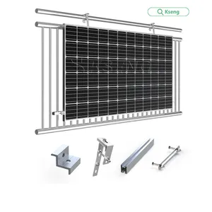 Soporte de balcón de aluminio anodizado de instalación rápida para paneles solares Montaje de balcón fotovoltaico