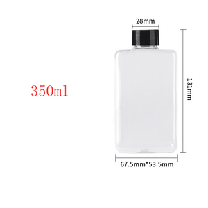 Thiết kế mới 250ml 350ml 500ml nhựa Hip Flask chai. 8oz 12oz 16oz rượu Whisky Rượu Flask - Product Image 4