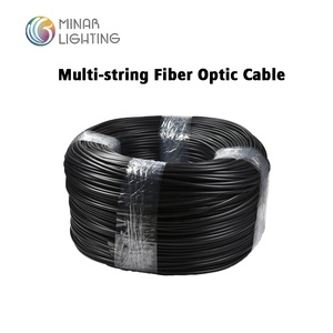 4 piezas de hebras de <span class=keywords><strong>fibra</strong></span> de 0,75mm <span class=keywords><strong>dentro</strong></span> de la cubierta de PVC negro <span class=keywords><strong>Cable</strong></span> de luz de <span class=keywords><strong>fibra</strong></span> óptica brillante de extremo múltiple - Product Image 4