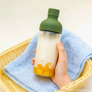 Bouteille <span class=keywords><strong>à</strong></span> thé froid en verre borosilicate personnalisée par le fabricant OEM, 450 ml/950 ml, tasse shaker pour matcha - Product Image 3