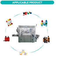 Machine de remplissage et de capsulage rotative automatique 30 ml 50 ml 100 ml de parfum bouteille en verre gouttes pour les yeux huile essentielle