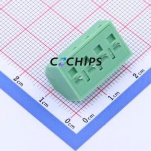 KF127S-5.0-4P Screw Terminal Block Through hole Component (THT),P=5mm Connector 1x4P 5mm Green Through Hole - Product Image 2