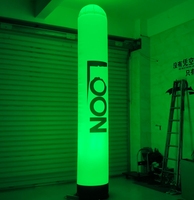 Colonnes gonflables lumineuses à LED avec logo personnalisé, durables, pour la publicité extérieure