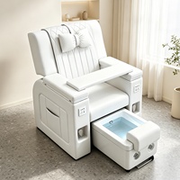 Fauteuil de beauté multifonctionnel pour manucure, pédicure, massage électrique, bain de pieds et soin des ongles