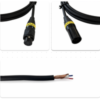 Câble de microphone XLR mâle-femelle OEM RH-X039 avec blindage spiralé, gaine en PVC, conducteur en cuivre sans oxygène