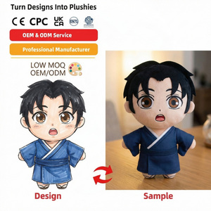 Juguetes de Peluche Personalizados, Muñecos con Chaleco a Rayas, Decoración para Restaurantes de Carne, Juguetes al por Mayor con Certificación CE, Peluches de Animales Personalizados - Product Image 2