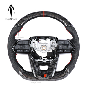 Volant sport durable en cuir et fibre de carbone pour Land Cruiser Prado LC300 LC200 LC70 FJ70 FJ200 GR LC150 120 150 200 LC7 - Product Image 1