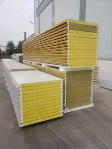 Panneau thermique métallique léger au design moderne pour l'isolation des murs extérieurs des maisons modulaires préfabriquées, utilisation en chambre froide et entrepôt - Product Image 2