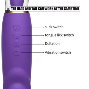 3 IN1 seno pompa capezzolo clitorideo leccatura succhiare giocattolo G Spot vibratore lingua vibrante orale per adulti giocattoli del sesso per le donne Dildo - Product Image 6