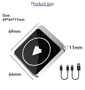 Adaptador Carplay portátil 2 en 1 negro, Plug and Play, de cableado a inalámbrico, para iPhone y Android. - Product Image 5