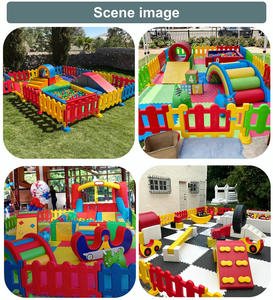 Recinto Morbido in Plastica Bianca per Parco Giochi da Giardino con Caratteristiche da Playground per Bambini - Product Image 5