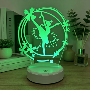 2025 Night Light Lamp Ballet Girls Bedroom <b>Bedside</b> Small Lamp <b>Table</b> Decor - Product Image 4
